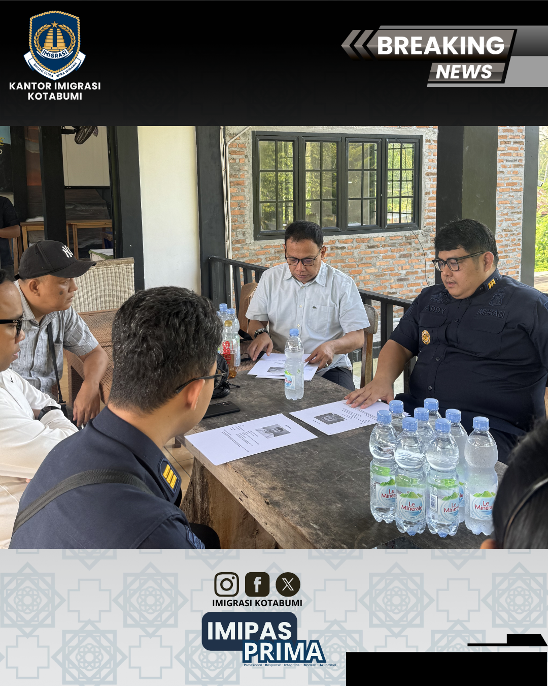 Pengawasan Orang Asing Terpadu Bersama Kanwil Ditjen Imigrasi Lampung dan Polres Pesisir Barat