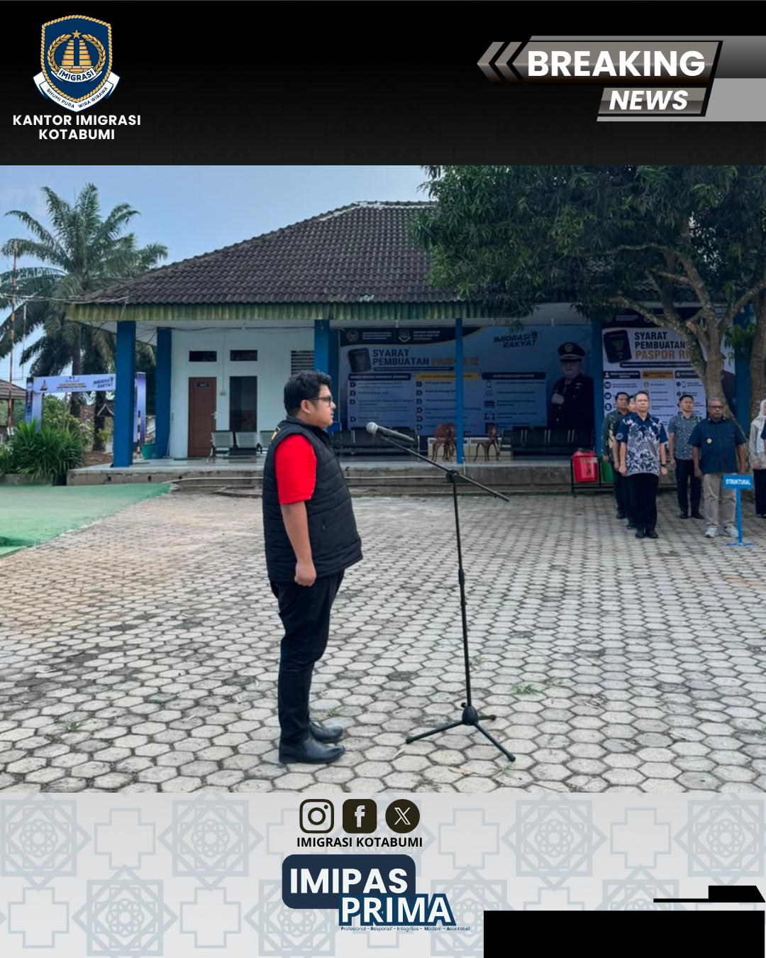 Apel Sore Jadi Momentum Penguatan Disiplin dan Pelayanan di Kantor Imigrasi Kotabumi