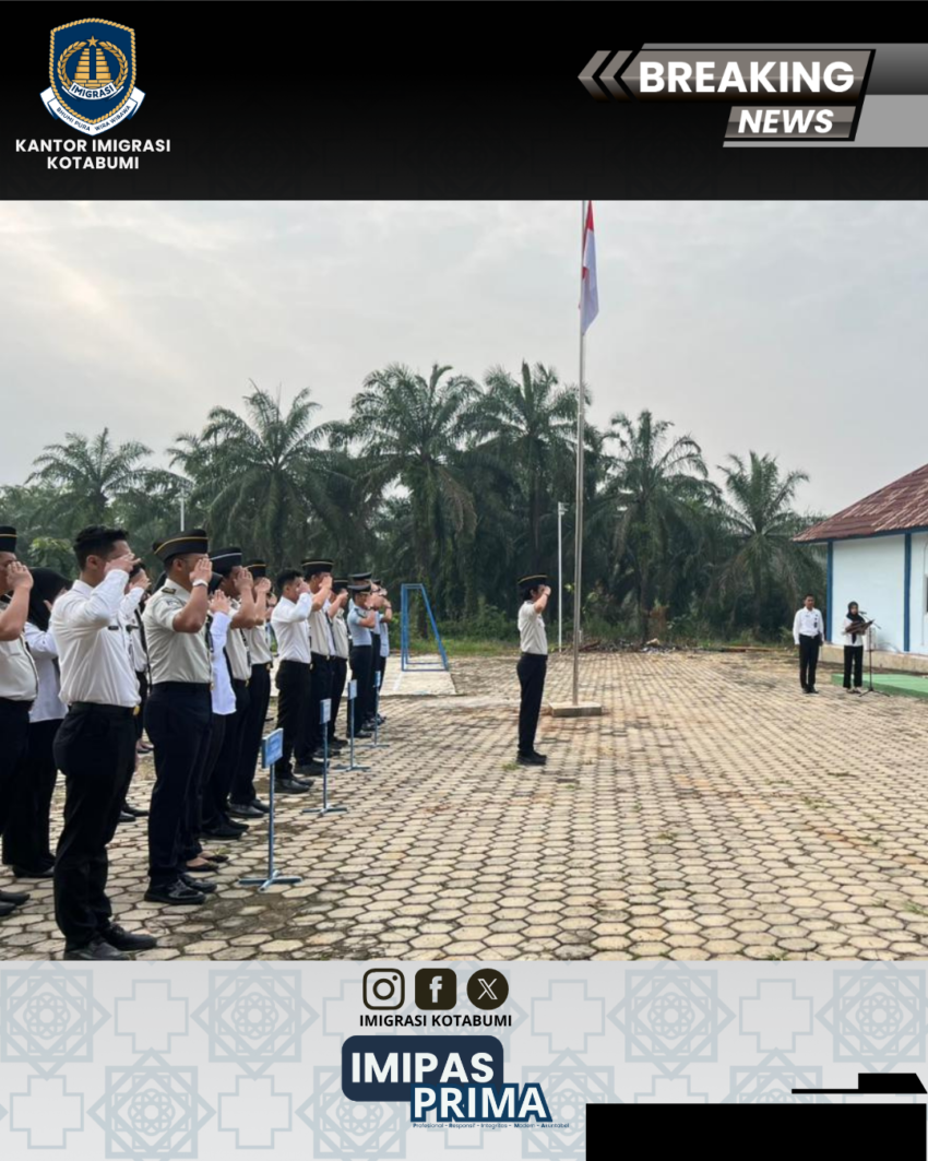 Apel Pagi Perkuat Disiplin dan Integritas Pegawai Imigrasi Kotabumi