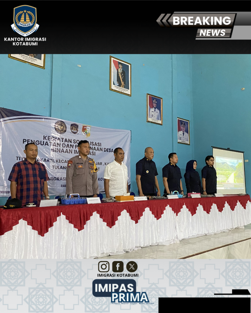 Desa Makarti Menjadi Lokasi Pelaksanaan Sosialisasi Desa Binaan Keimigrasian