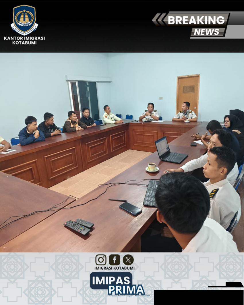 Internalisasi dan Penguatan Tenaga Outsourcing di Kantor Imigrasi Kelas II Non TPI Kotabumi