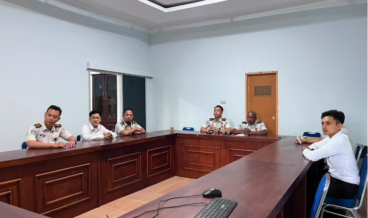 Kantor Imigrasi Kotabumi Ikuti Upacara Pelantikan Inspektur Jenderal Kementerian Imigrasi dan Pemasyarakatan Secara Virtual