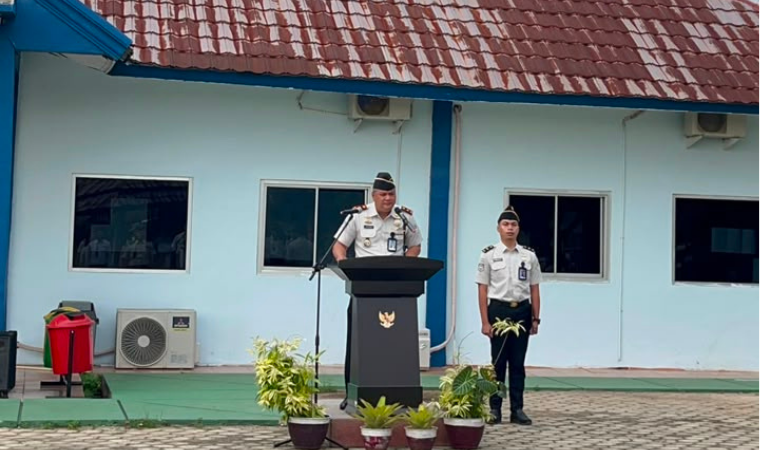 Kantor Imigrasi Lampung Utara Gelar Upacara Bendera Peringatan Hari Anak Nasional 2026