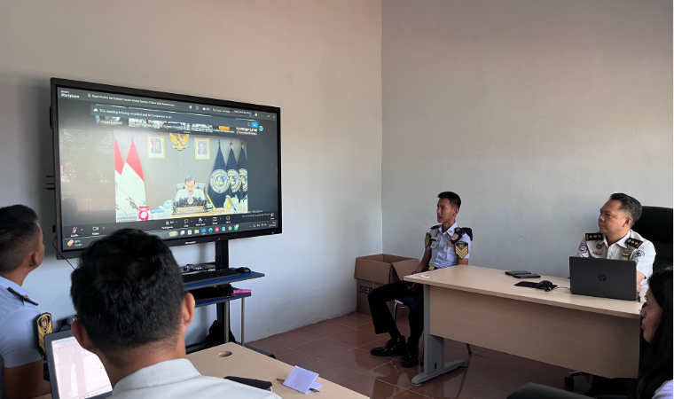 Imigrasi Lampung Utara Ikuti Rapat Analisis dan Evaluasi Kinerja Semester I Tahun 2026