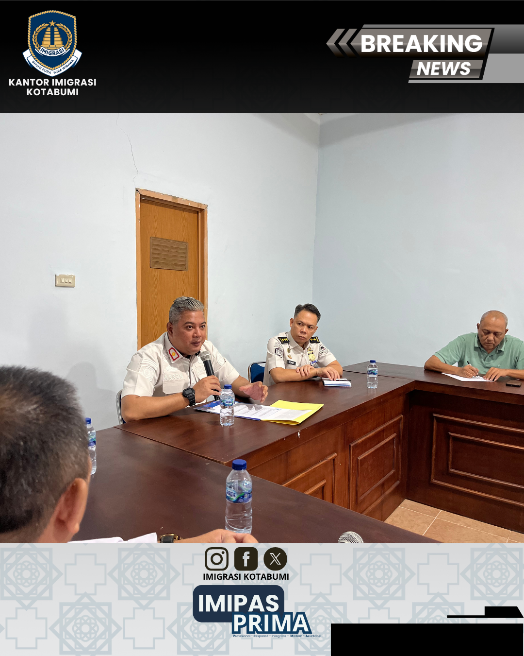Kantor Imigrasi Kotabumi Terima Kunjungan KPU, Perkuat Sinergi dan Koordinasi Antarinstansi
