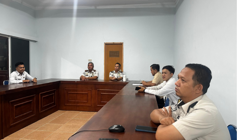 Kepala Kantor Imigrasi Lampung Utara Ikuti Zoom Arahan Inspektur Wilayah IV Kemenimipas