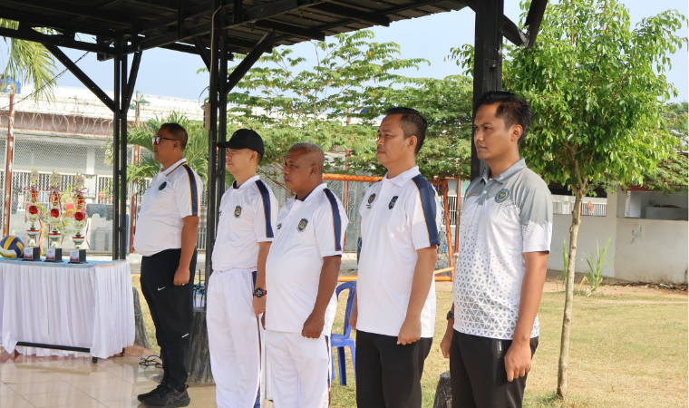 Imigrasi Lampung Utara Ikuti Apel Bersama dan Pembukaan Pekan Olahraga Semarak HUT ke-81 Kemerdekaan RI