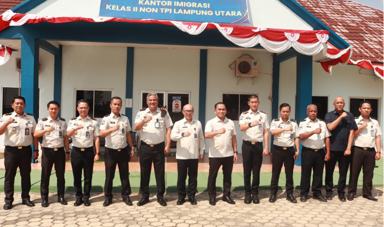Inspektur Wilayah IV Kemenimipas Laksanakan Kunjungan Kerja ke UPT Pemasyarakatan dan Imigrasi di Lampung Utara