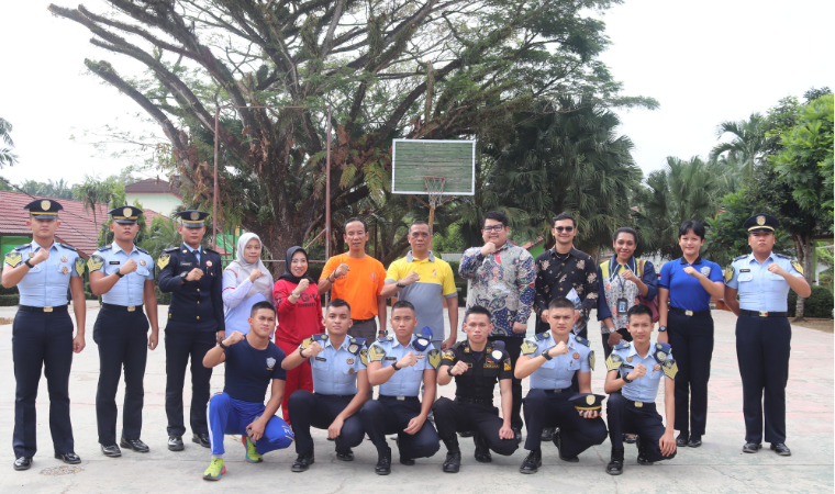 Taruna Poltekimipas Sosialisasikan Pendidikan Kedinasan di SMAN 3 Kotabumi