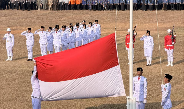 Kepala Kantor Imigrasi Lampung Utara Hadiri Upacara HUT ke-81 Kemerdekaan RI