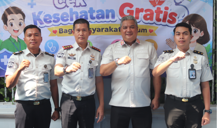 Imigrasi Lampung Utara Ikuti Donor Darah dan Pemeriksaan Kesehatan Gratis