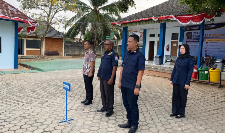 Apel Sore, Kanim Lampung Utara Tekankan Kedisiplinan, Kebersihan, dan Kekompakan