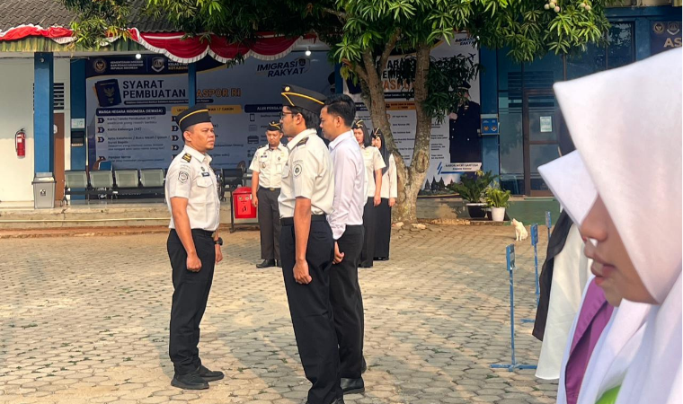 Apel Pagi, Kanim Lampung Utara Tingkatkan Kedisiplinan dan Persiapan Kedatangan Ombudsman