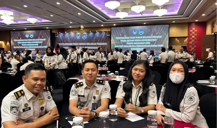 Kantor Imigrasi Lampung Utara Ikuti Kegiatan Penyelesaian Pagu Minus Belanja Pegawai Tahun Anggaran 2026