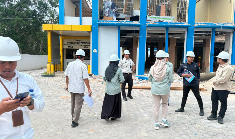 BPN Lampung Utara Laksanakan Cek Lapangan Persetujuan Teknis di Kantor Imigrasi