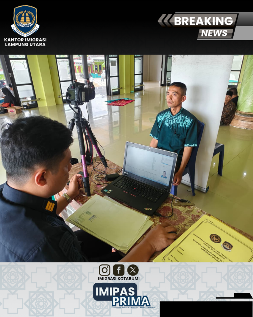 Imigrasi Lampung Utara Layani 51 Pemohon melalui Eazy Passport di Lampung Barat