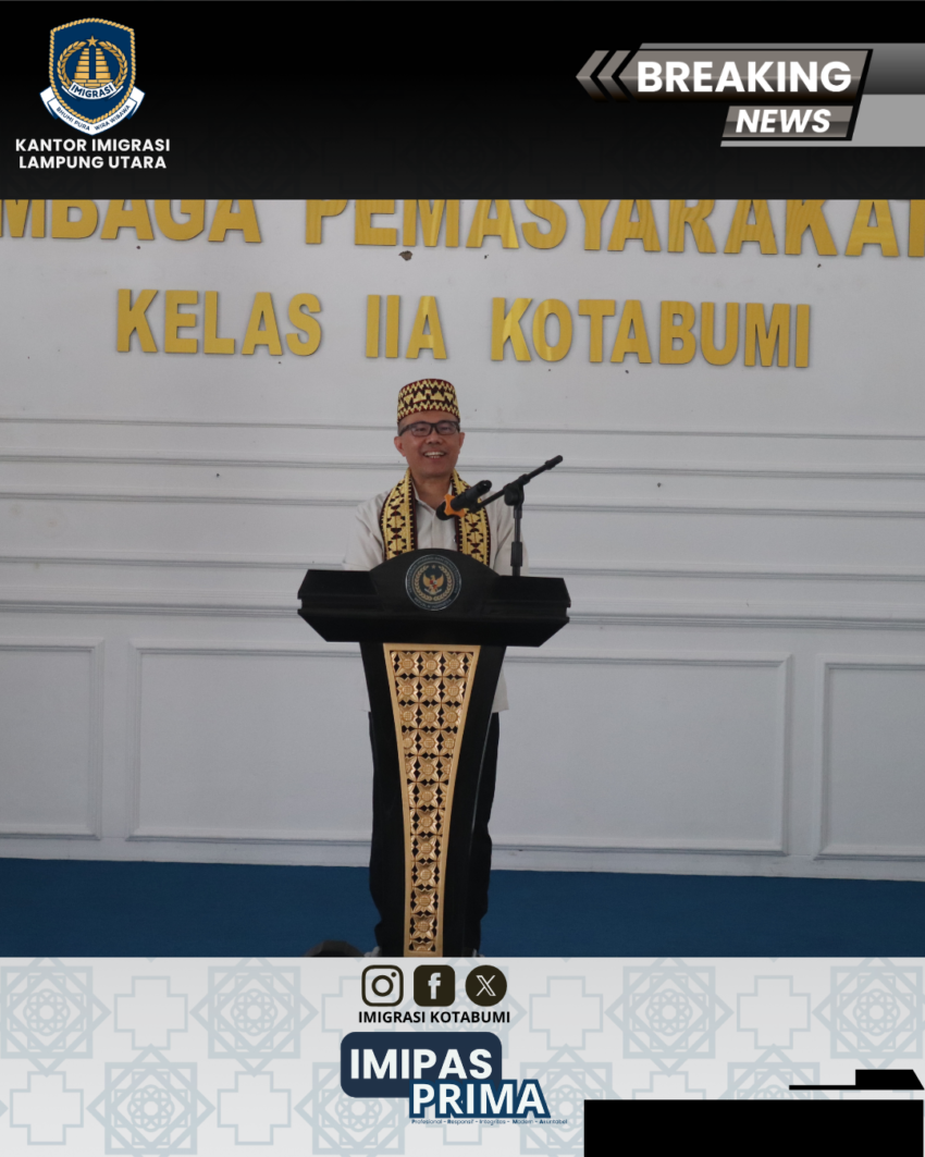 Inspektur Wilayah IV Kemenimipas Laksanakan Kunjungan Kerja ke UPT Pemasyarakatan dan Imigrasi di Lampung Utara