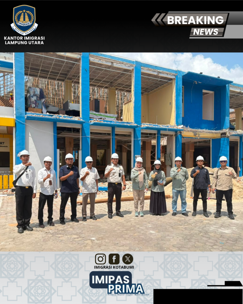 BPN Lampung Utara Laksanakan Cek Lapangan Persetujuan Teknis di Kantor Imigrasi