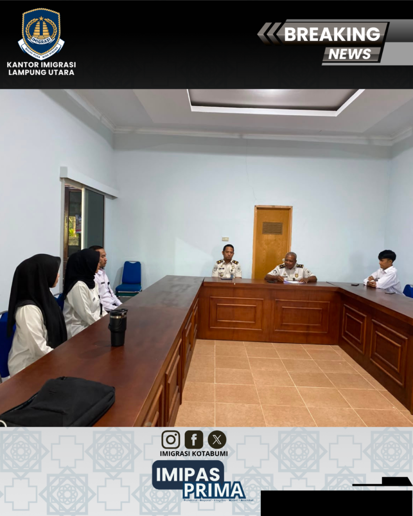 Penguatan dan Internalisasi Tugas dan Fungsi bagi Peserta Magang di Kanim Lampung Utara
