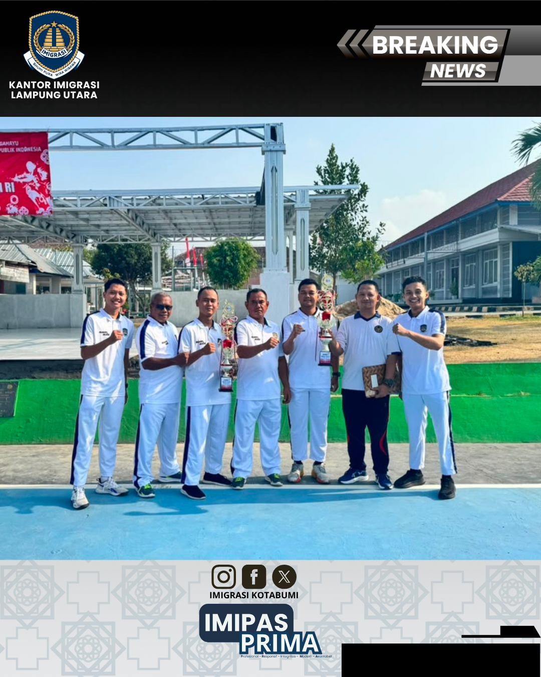 Imigrasi Kotabumi Raih Prestasi pada Pekan Olahraga HUT RI ke-81