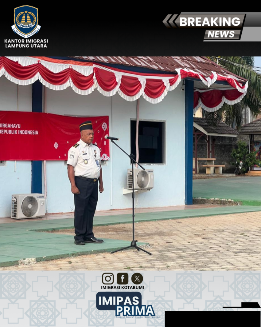 Apel Pagi, Kanim Lampung Utara Tingkatkan Kedisiplinan dan Persiapan Kedatangan Ombudsman