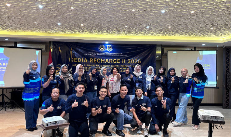 Perkuat Strategi Komunikasi dan Teknologi, Imigrasi Lampung Utara Ikuti Pelatihan Peningkatan Kapasitas Komunikasi Publik di Bandar Lampung