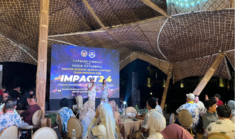 Imigrasi Lampung Utara Hadiri Media Gathering Kehumasan dan Capaian Kinerja Tahun 2026