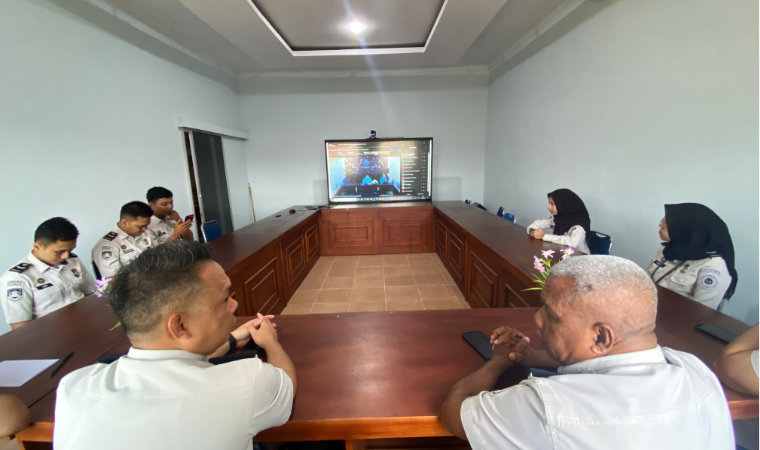 Kantor Imigrasi Lampung Utara Ikuti Rapat Identifikasi dan Penyerahan Arsip Statis