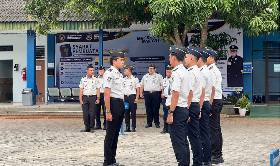 Apel Pagi, Imigrasi Lampung Utara Tekankan Kedisiplinan dan Kebersihan Lingkungan