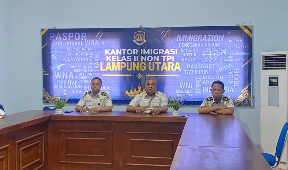 Imigrasi Lampung Utara Ikuti Rapat Koordinasi Kementerian Imigrasi dan Pemasyarakatan Tahun 2026