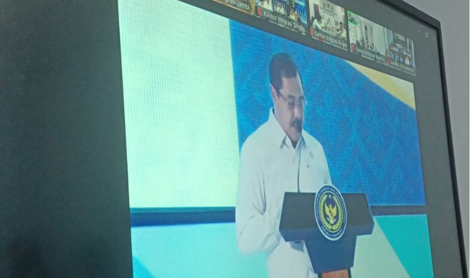 Imigrasi Lampung Utara Ikuti Rapat Koordinasi Kementerian Imigrasi dan Pemasyarakatan Tahun 2026
