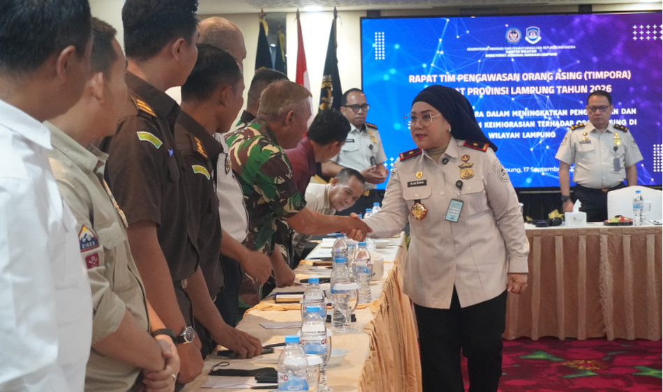 Imigrasi Lampung Utara Ikuti Rapat Koordinasi TIMPORA Tingkat Provinsi Lampung Tahun 2026