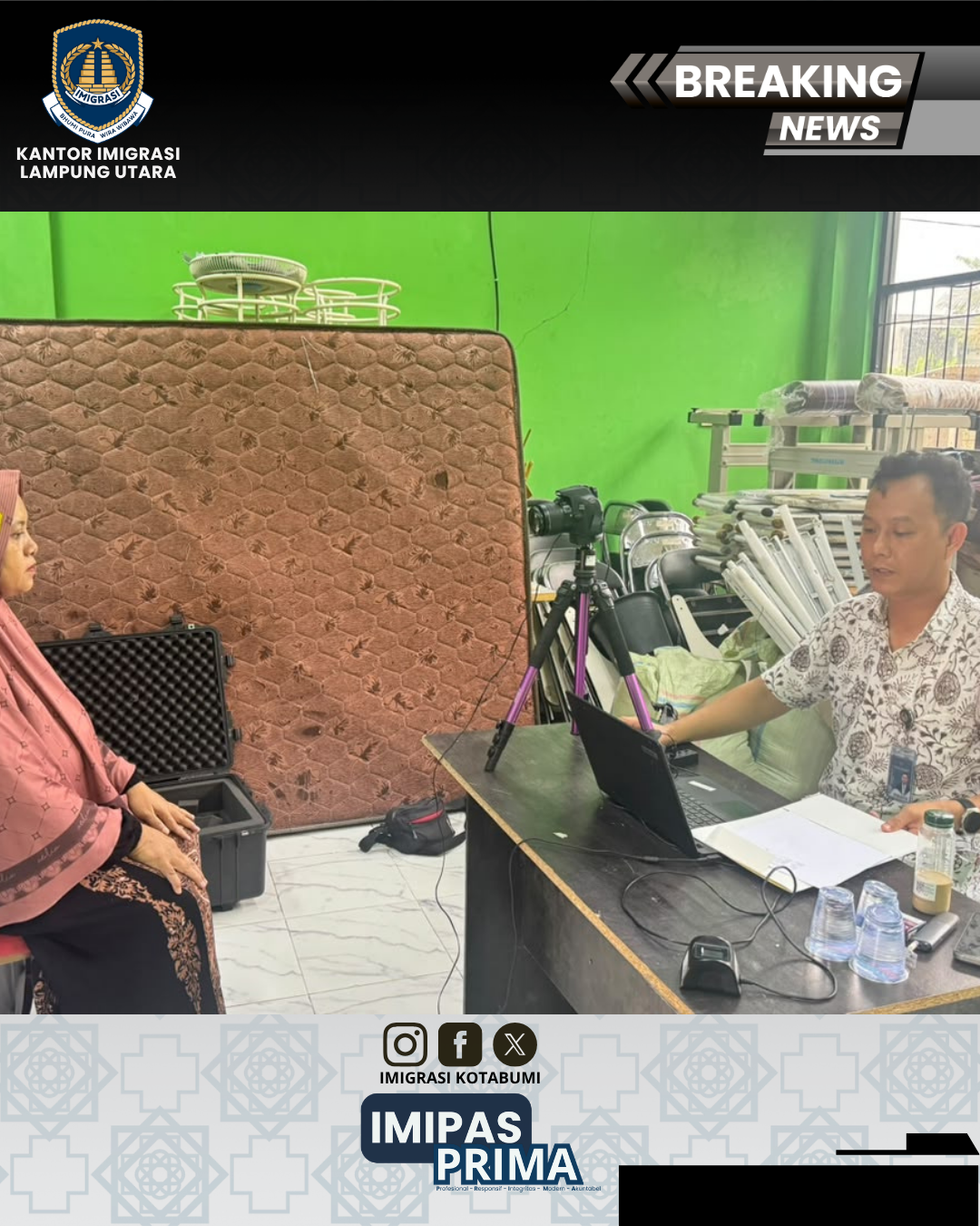 Eazy Paspor Hadir di Pondok Pesantren Al-Qudsu Tuba, Layani 21 Pemohon