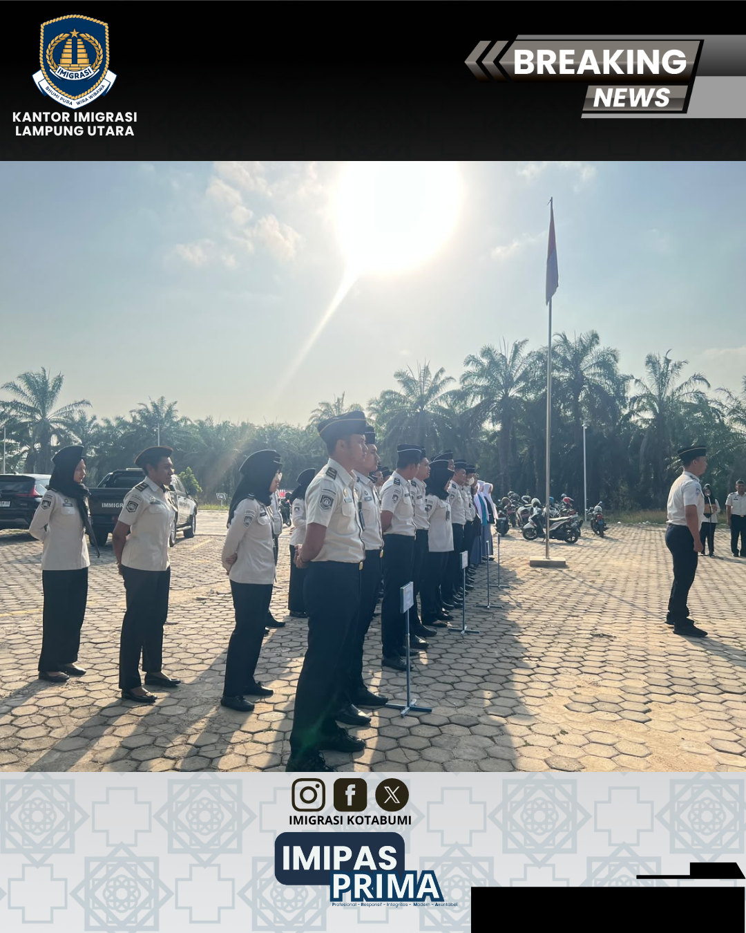 Apel Pagi, Perkuat Disiplin dan Integritas Jajaran