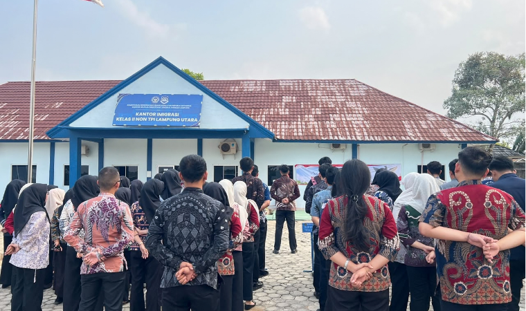 Apel Sore Imigrasi Lampung Utara: Jaga Kesehatan dan Apresiasi Kinerja Selama Sepekan