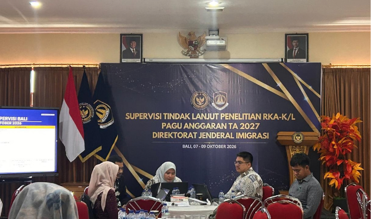 Imigrasi Lampung Utara Ikuti Supervisi Tindak Lanjut Penelitian RKA-K/L Pagu Anggaran Tahun Anggaran 2027