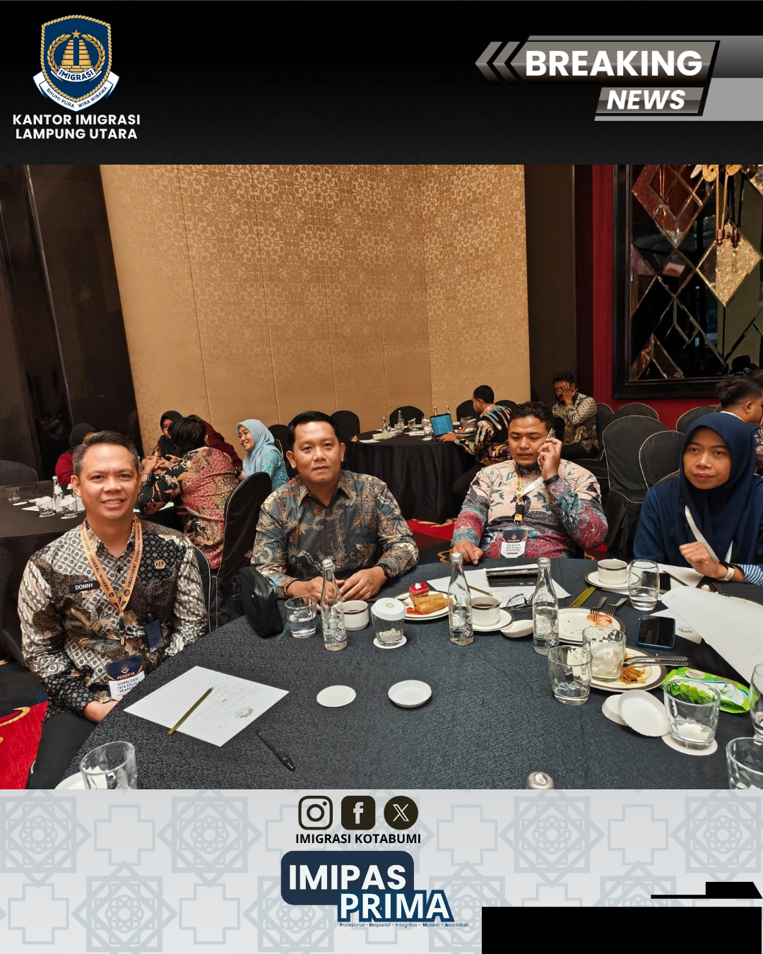 Imigrasi Lampung Utara Ikuti Sosialisasi Tata Kelola Kearsipan Tahun Anggaran 2026