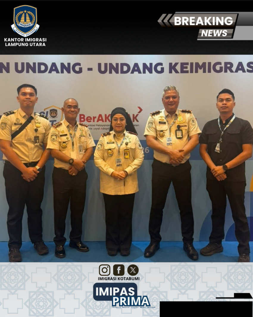 Kepala Kantor Imigrasi Lampung Utara Ikuti Rapat Koordinasi Penyusunan Naskah Akademik RUU Keimigrasian