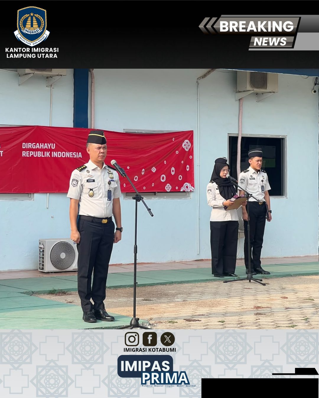 Apel Pagi Imigrasi Lampung Utara, Matangkan Persiapan Penilaian TPM